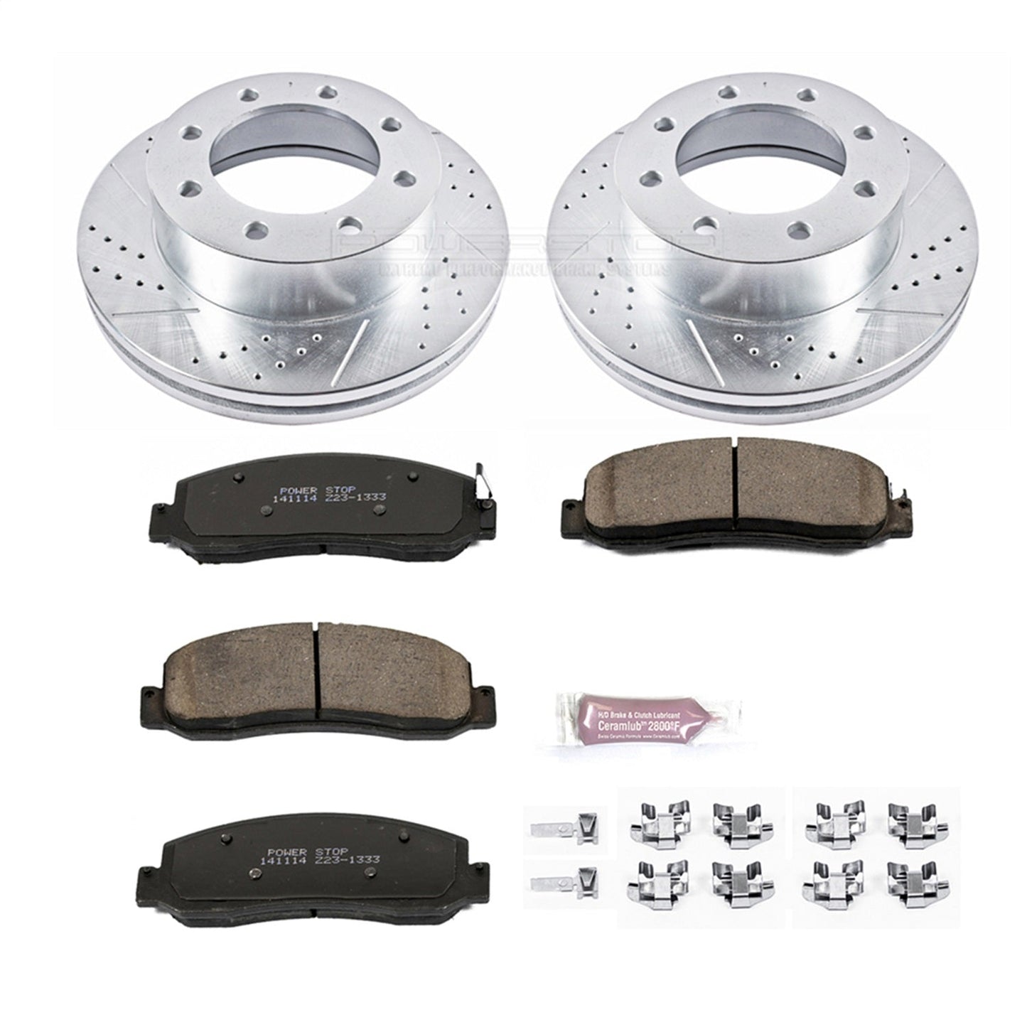 PowerStop Front Z23 Evolution Brake Kit | Ford F-350 Super Duty (10-11) (K5412)