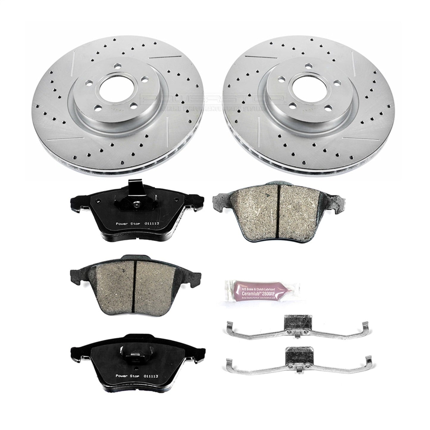 PowerStop Front Z23 Evolution Sport Brake Kit | Volvo C70 (06-13) (K5430)