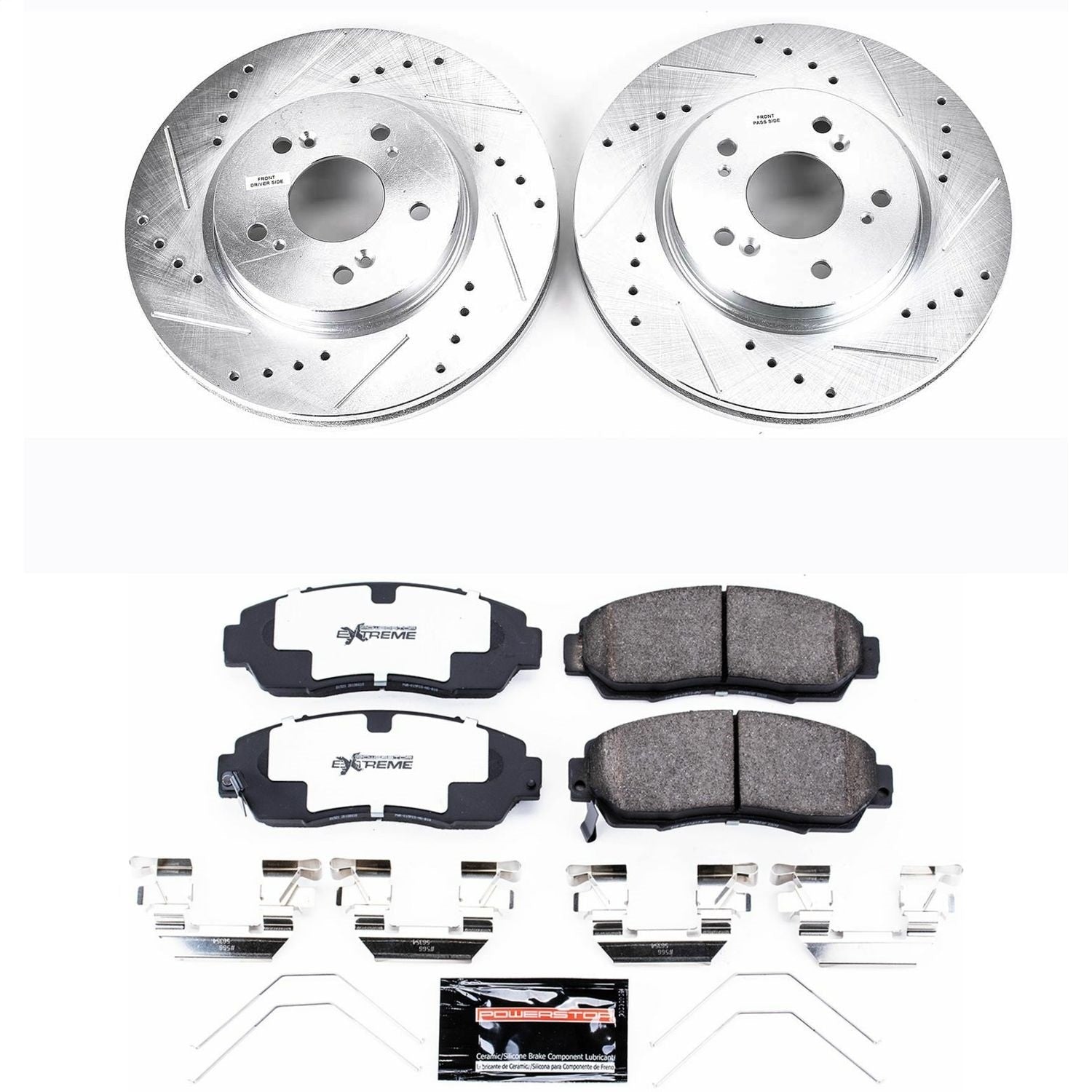 PowerStop Front Z26 Street Warrior Brake Kit | Honda Crosstour (12-15) (K5432-26)
