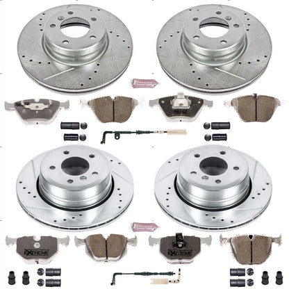 PowerStop Front & Rear Z26 Street Warrior Brake Kit | BMW 525xi (06-07) (K5439-26)