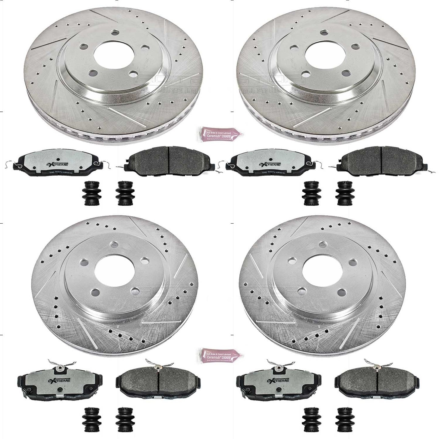 PowerStop Front & Rear Z26 Street Warrior Brake Kit | Ford Mustang (11-14) (K5450-26)