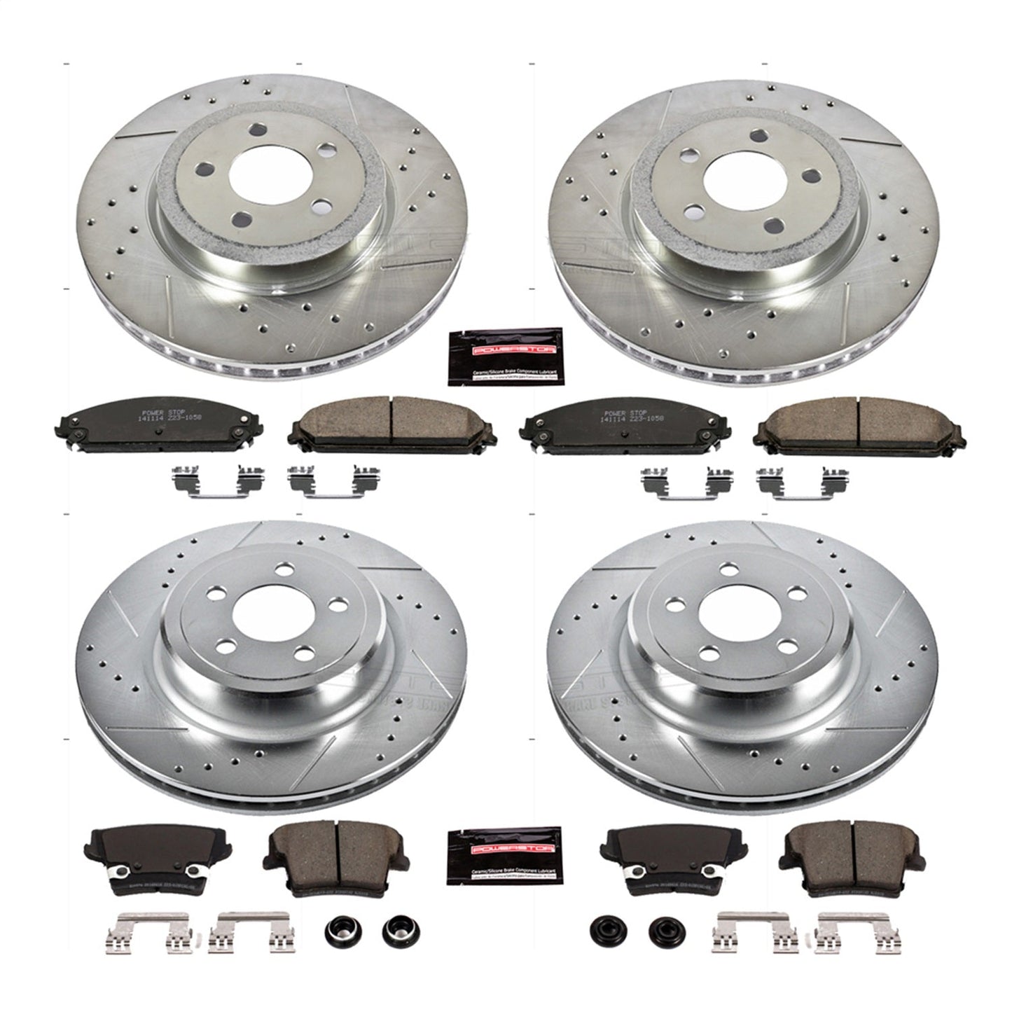 PowerStop Front & Rear Z23 Evolution Sport Brake Kit | Dodge Charger (06-14) (K5457)