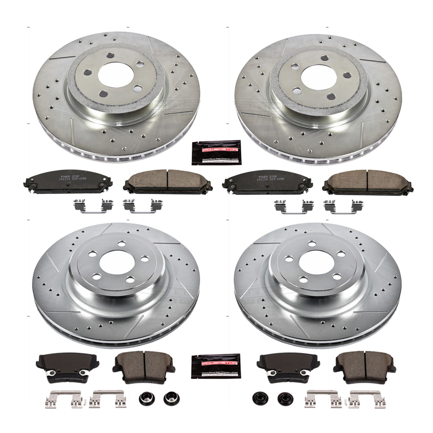 PowerStop Front & Rear Z23 Evolution Sport Brake Kit | Dodge Charger (06-14) (K5457)