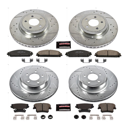 PowerStop Front & Rear Z23 Evolution Sport Brake Kit | Dodge Charger (06-14) (K5457)