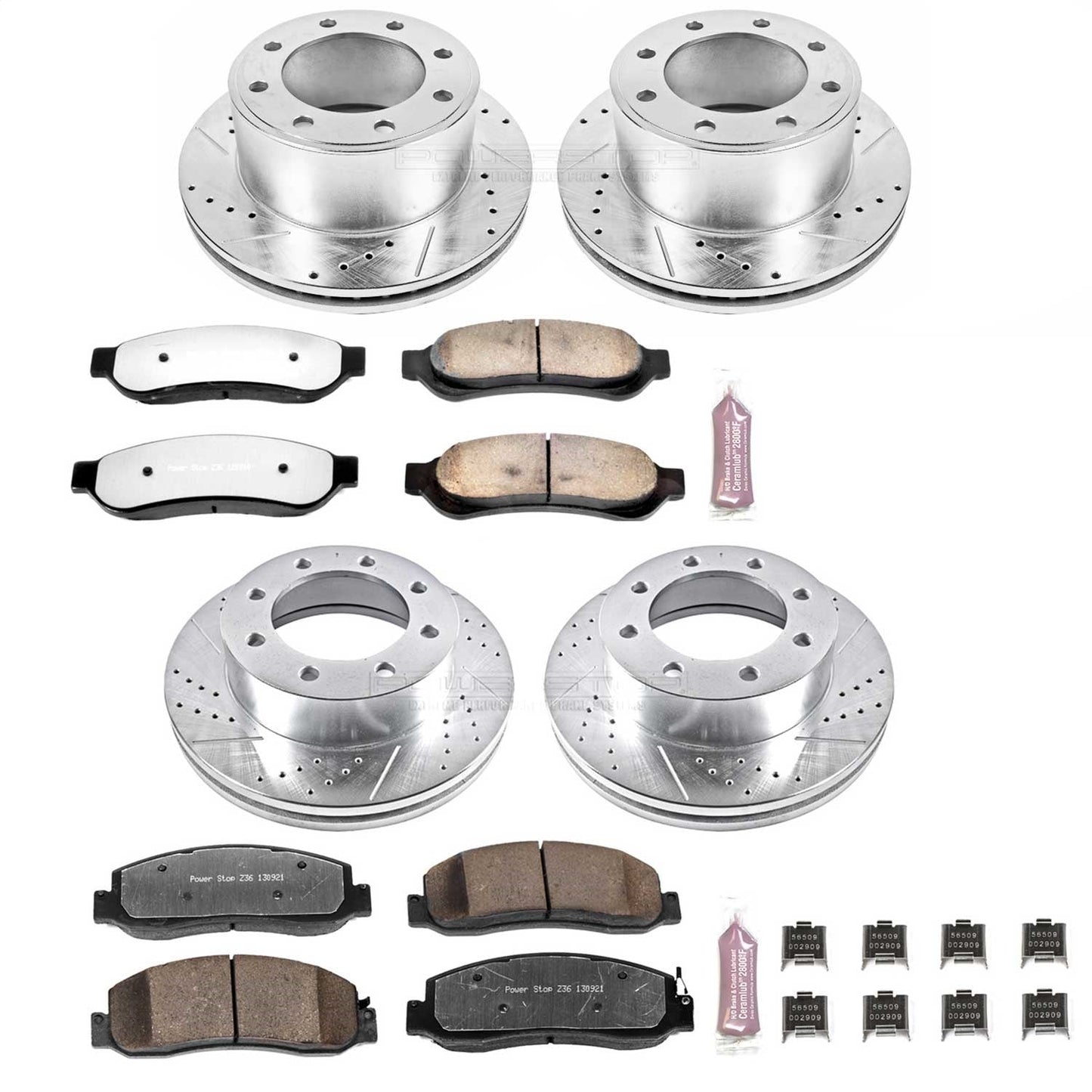 PowerStop Front and Rear Z36 Truck & Tow Brake Kit | Ford F-250 Super Duty (09-10) (K5459-36)