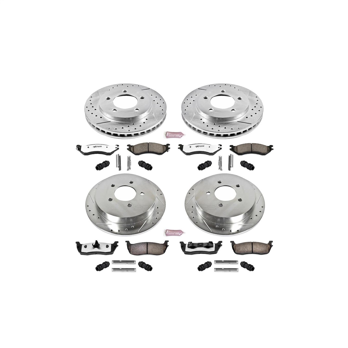 PowerStop Front & Rear Z36 Truck & Tow Brake Kit | Ford Expedition (00-02) (K5461-36)