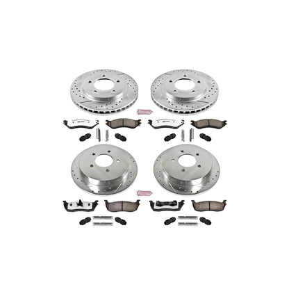 PowerStop Front & Rear Z36 Truck & Tow Brake Kit | Ford Expedition (00-02) (K5461-36)