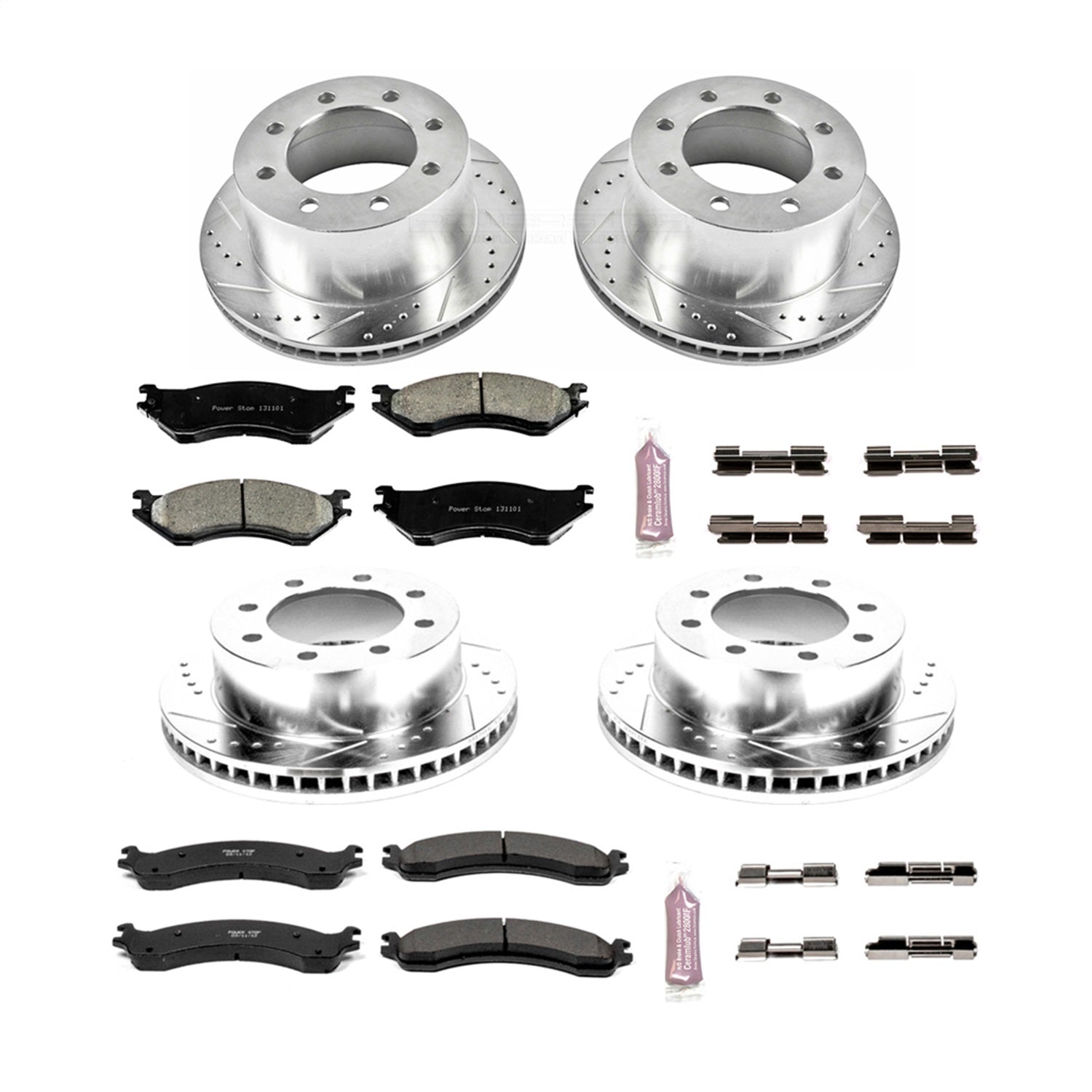 PowerStop Front & Rear Z23 Evolution Sport Brake Kit | Dodge Ram 2500 (01-02) (K5466)