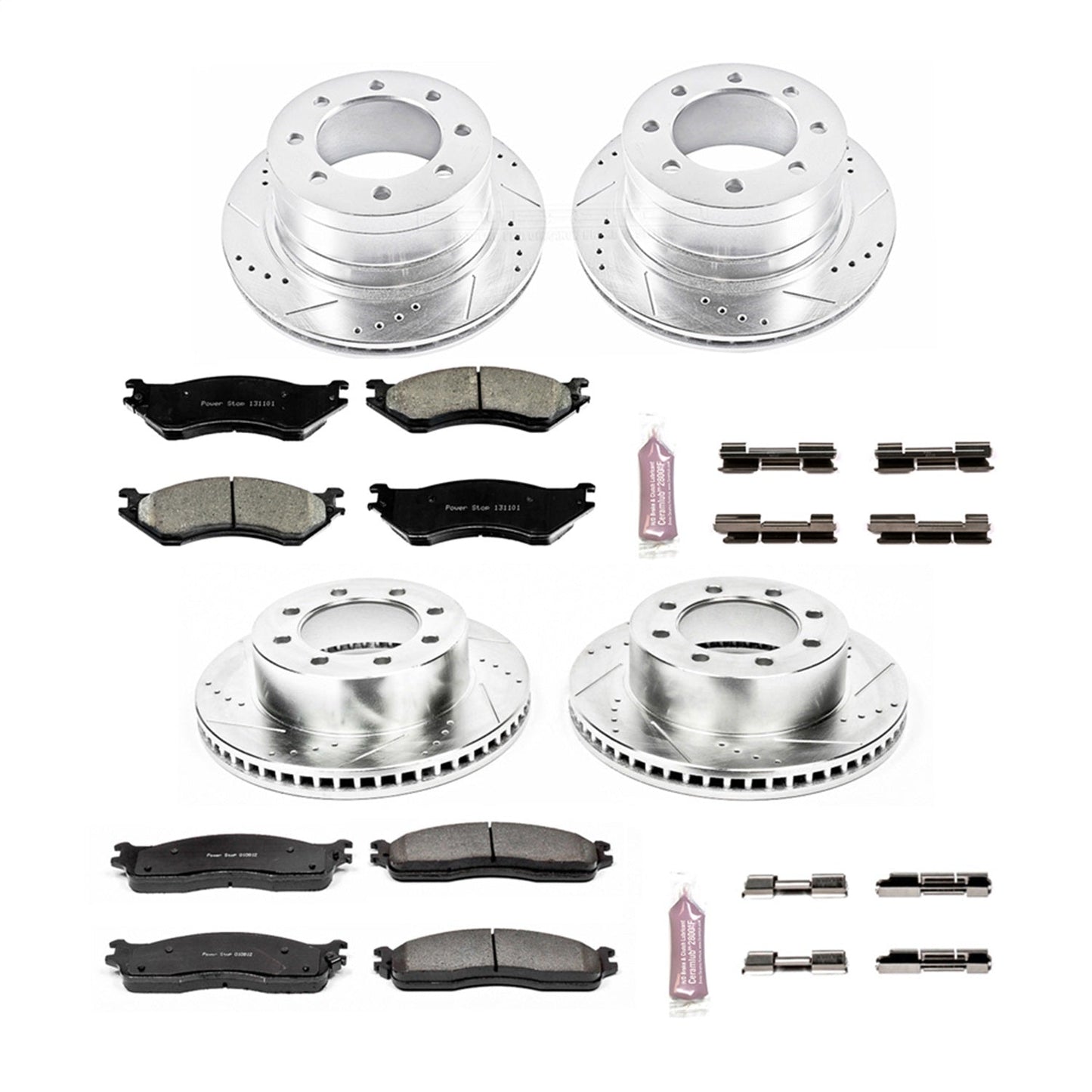 PowerStop Front & Rear Z23 Evolution Brake Kit | Dodge Ram 1500 (06-08) (K5468)