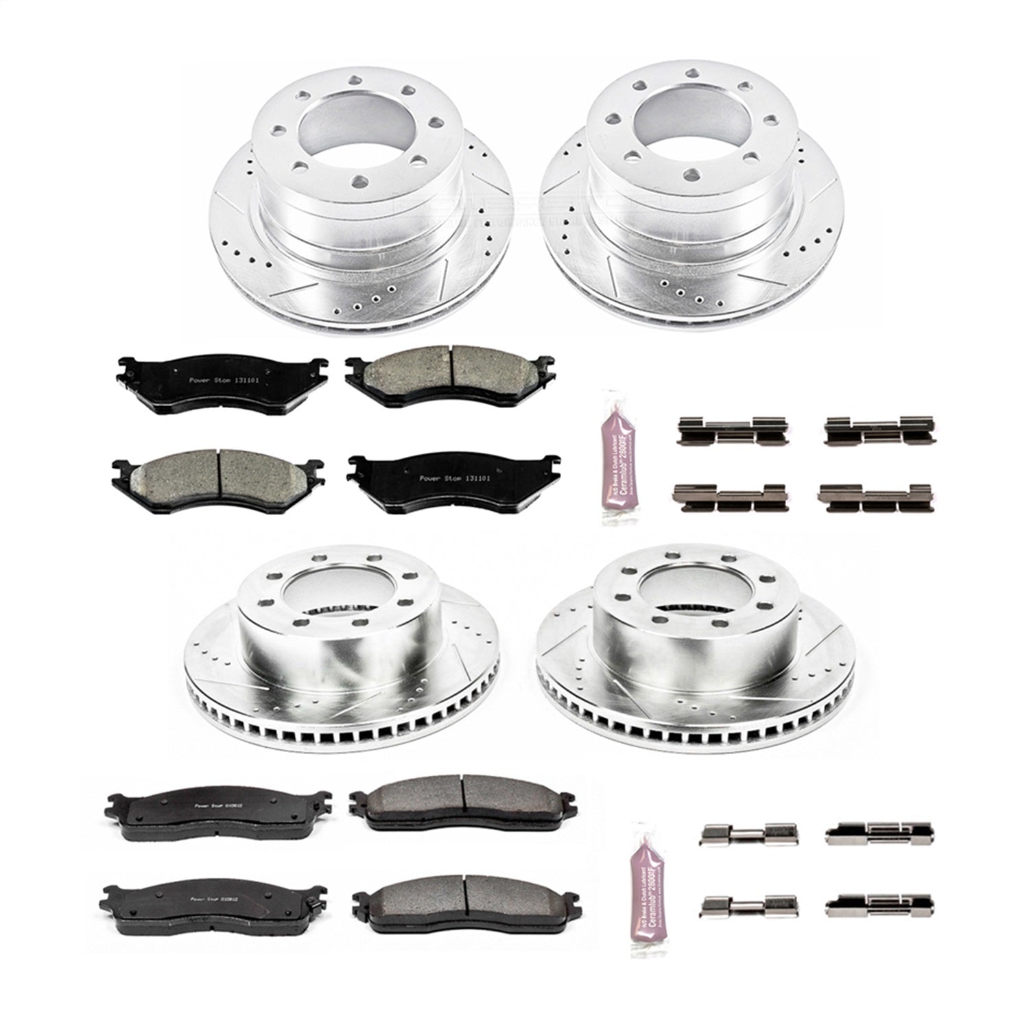 PowerStop Front & Rear Z23 Evolution Brake Kit | Dodge Ram 1500 (06-08) (K5468)