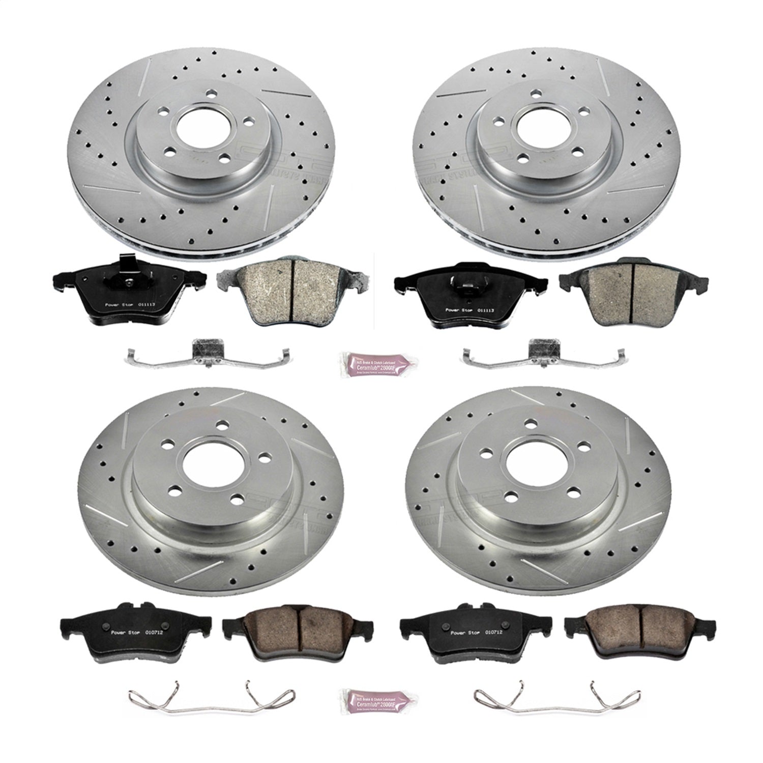 PowerStop Front & Rear Z23 Evolution Sport Brake Kit | Volvo C70 (06-13) (K5469)