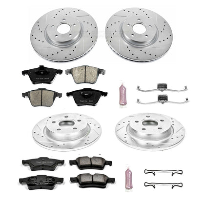 PowerStop Front & Rear Z23 Evolution Sport Brake Kit | Volvo S40 (04-05) (K5470)
