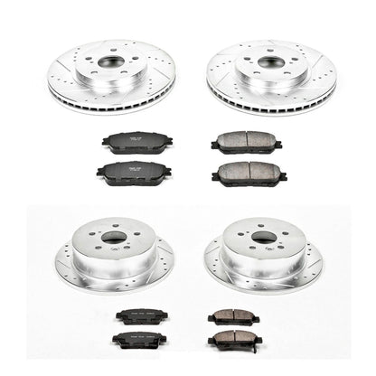 PowerStop Front & Rear Z23 Evolution Sport Brake Kit | Toyota Sienna (04-10) (K5476)