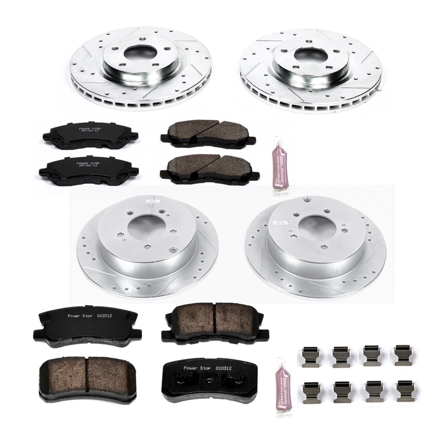 PowerStop Front & Rear Z23 Evolution Sport Brake Kit | Mitsubishi Outlander (07-15) (K5477)