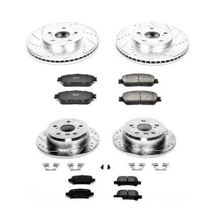 PowerStop Front & Rear Z23 Evolution Sport Brake Kit | Toyota Avalon (05-07) (K5482)