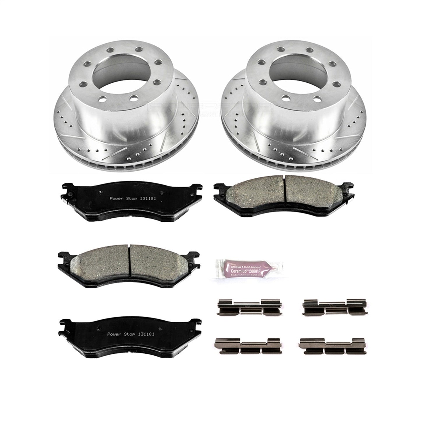 PowerStop Rear Z23 Evolution Sport Brake Kit | Dodge Ram 2500 (01-02) (K5489)