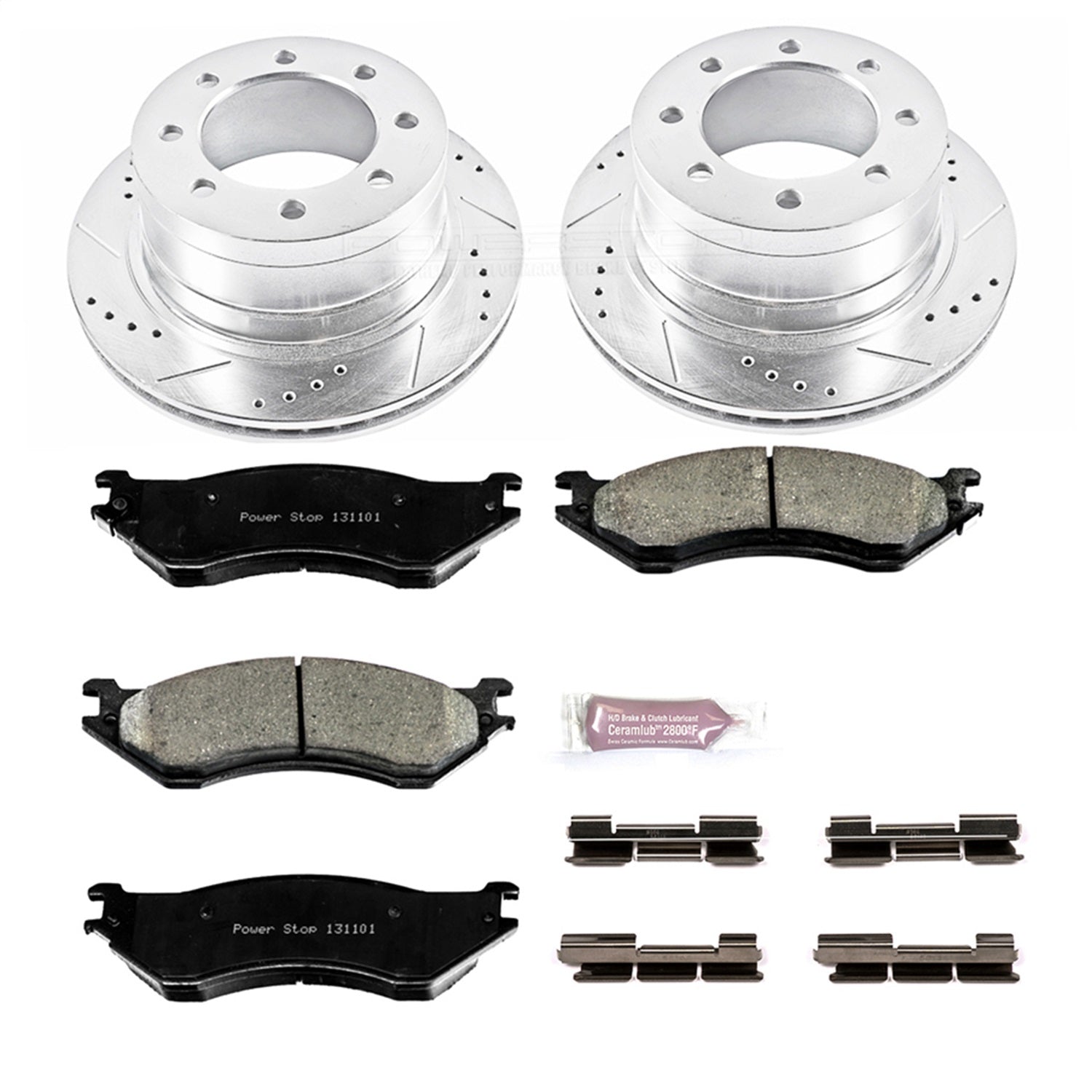 PowerStop Rear Z23 Evolution Sport Brake Kit | Dodge Ram 1500 (06-08) (K5490)