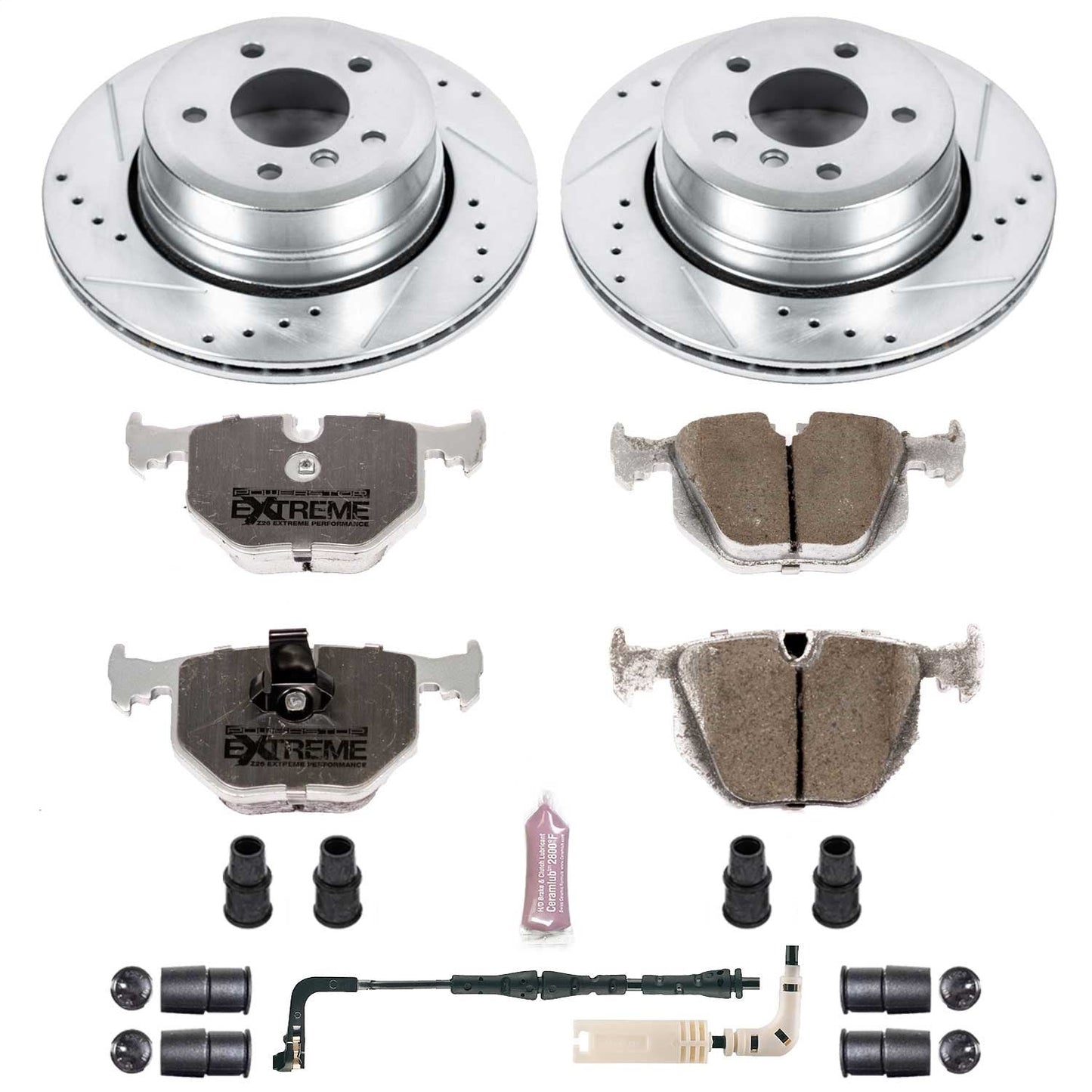 PowerStop Rear Z26 Street Warrior Brake Kit | BMW 525xi (06-07) (K5491-26)