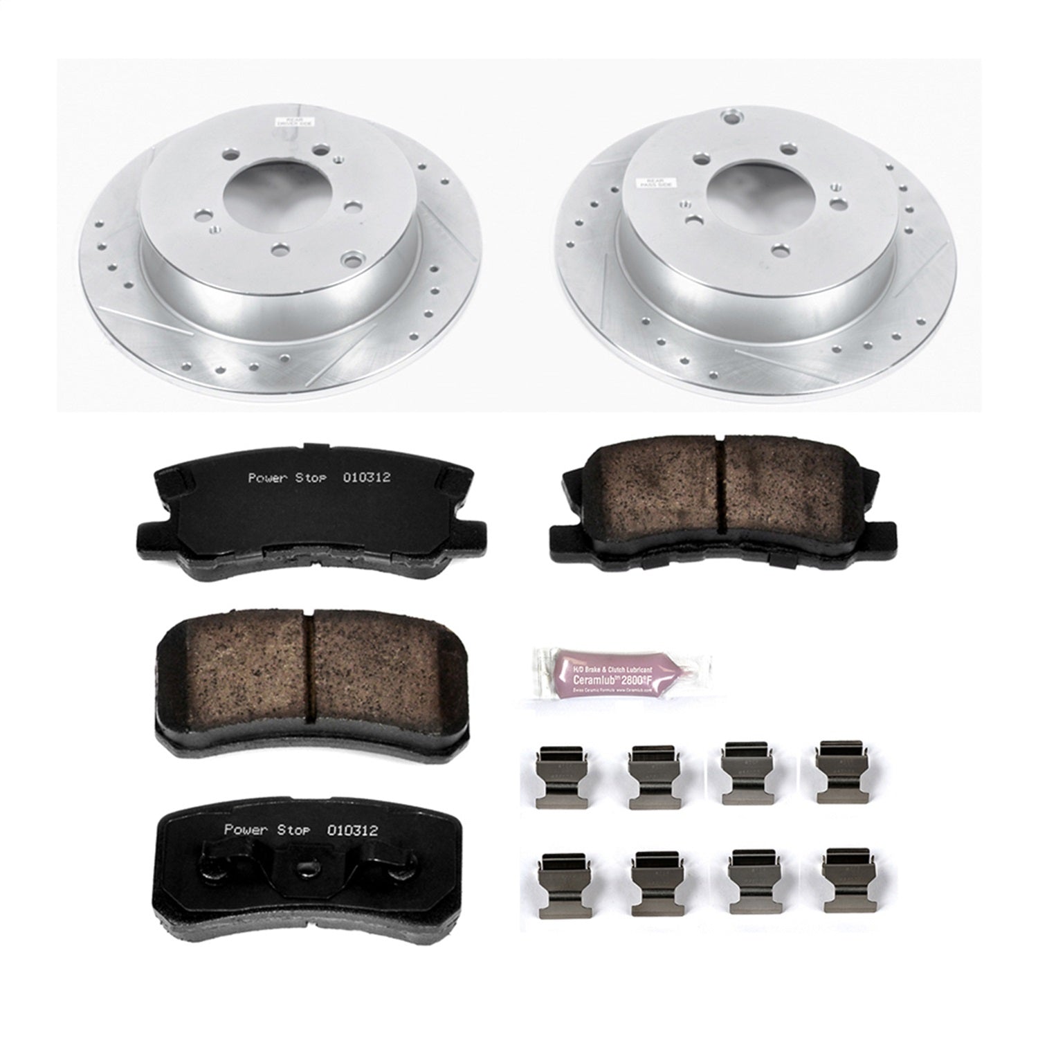 PowerStop Rear Z23 Evolution Sport Brake Kit | Mitsubishi Lancer (09-15) (K5499)