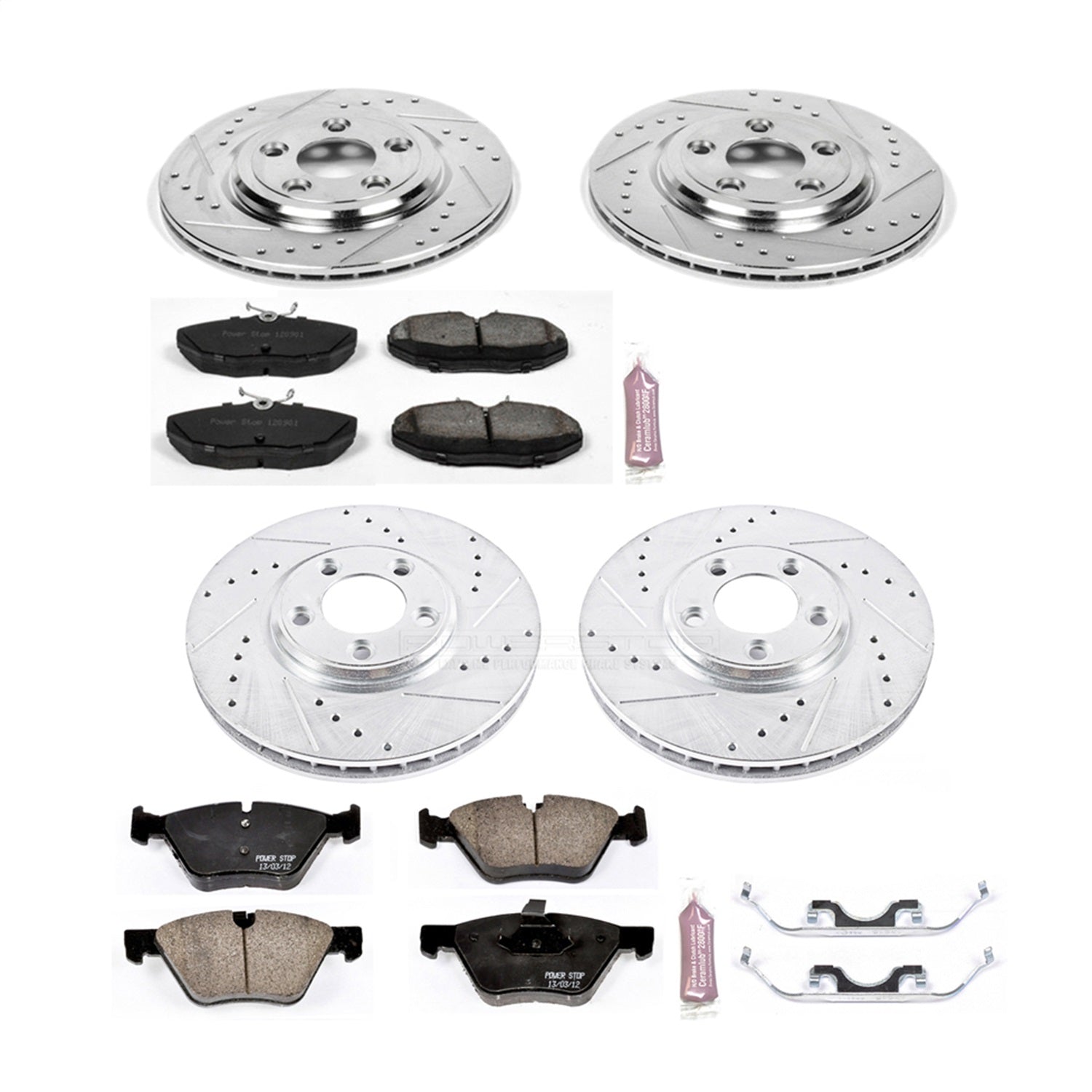 PowerStop Front & Rear Z23 Evolution Sport Brake Kit | Jaguar S-Type (05) (K5506)
