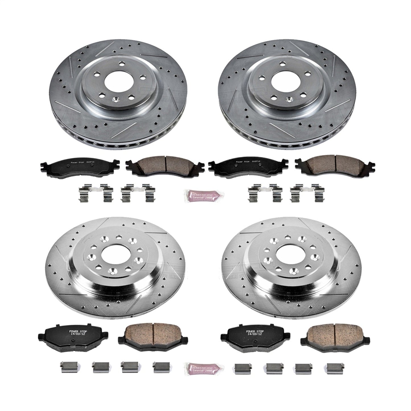 PowerStop Front & Rear Z23 Evolution Sport Brake Kit | Ford Taurus (10) (K5508)