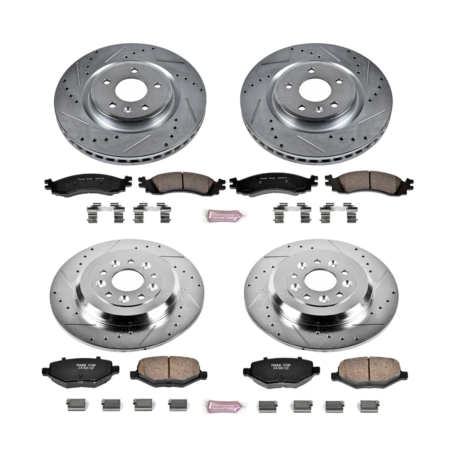 PowerStop Front & Rear Z23 Evolution Sport Brake Kit | Ford Taurus (10) (K5508)