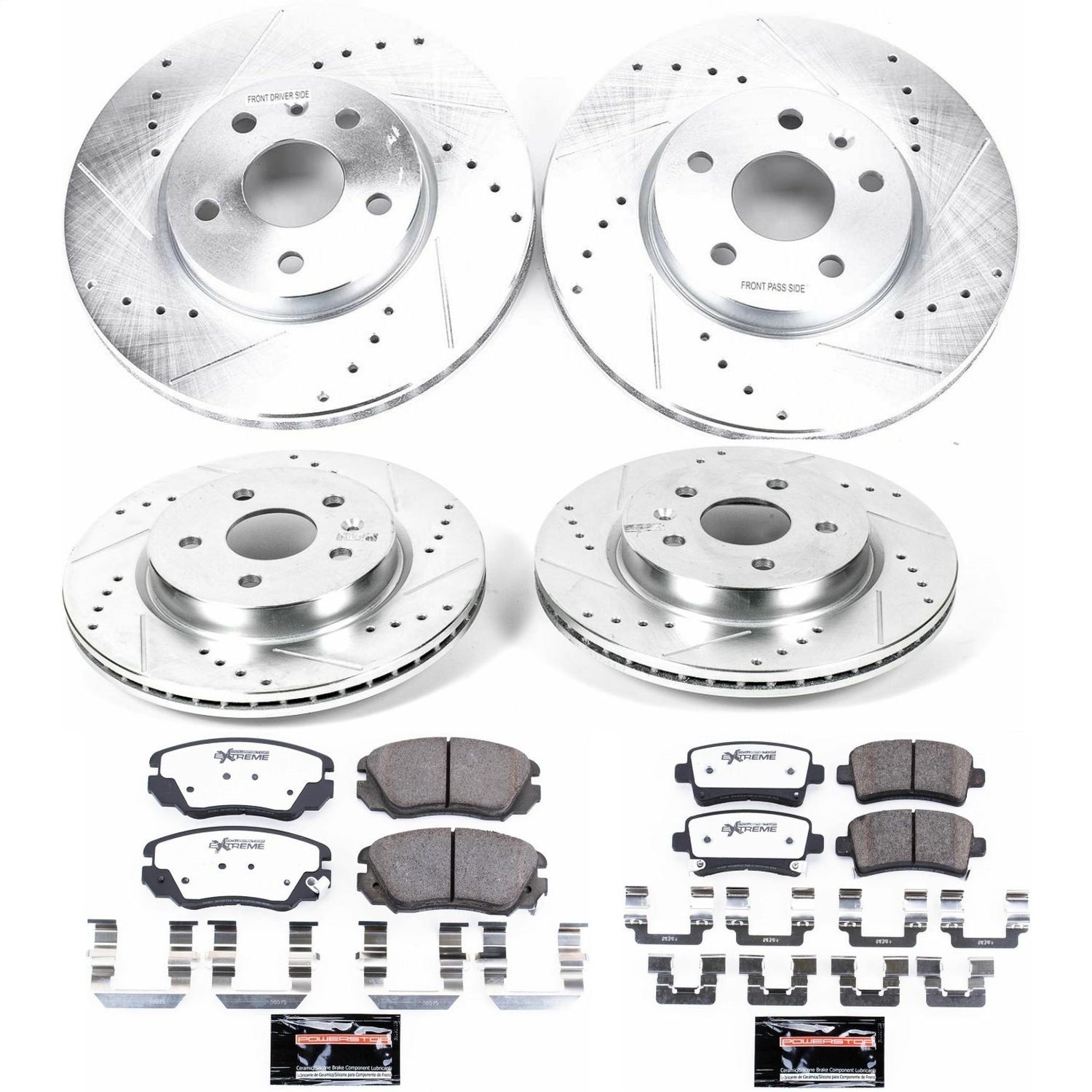 PowerStop Front & Rear Z26 Street Warrior Brake Kit | Buick Allure (2010) (K5515-26)