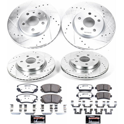 PowerStop Front & Rear Z26 Street Warrior Brake Kit | Buick Allure (2010) (K5515-26)
