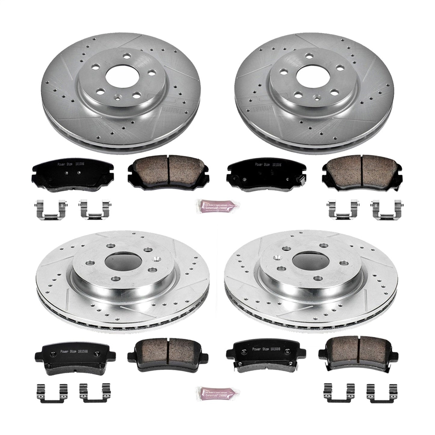 PowerStop Front & Rear Z23 Evolution Sport Brake Kit | Buick Allure (2010) (K5515)