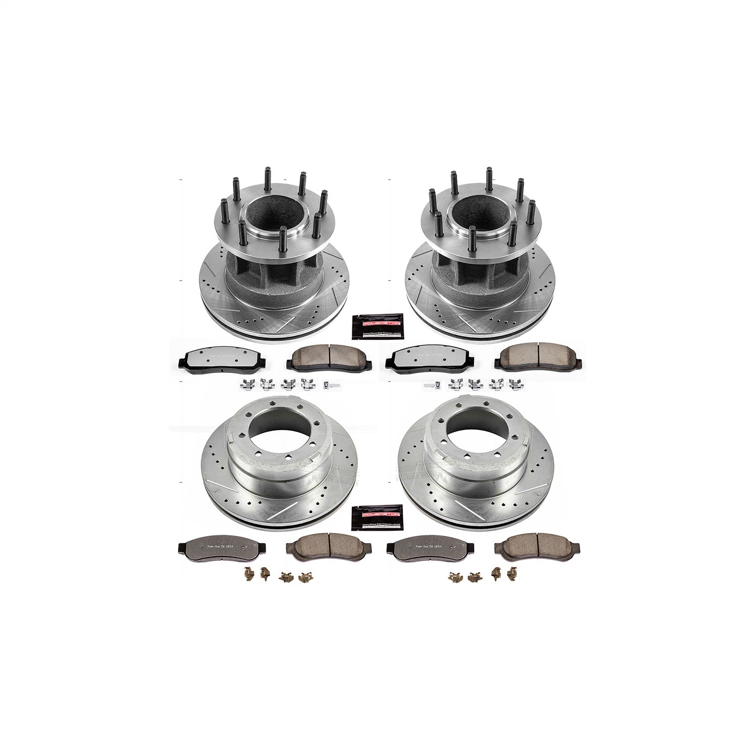 PowerStop Front and Rear Z36 Truck & Tow Brake Kit | Ford F-350 Super Duty (10-11) (K5517-36)