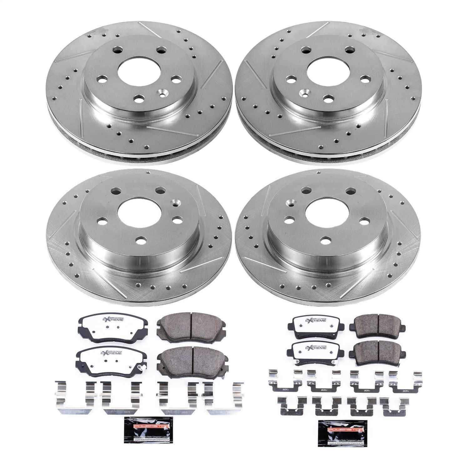 PowerStop Front & Rear Z26 Street Warrior Brake Kit | Buick LaCrosse (12-16) (K5523-26)