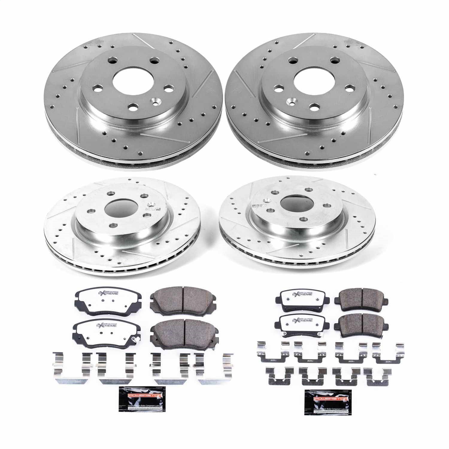PowerStop Front & Rear Z26 Street Warrior Brake Kit | Buick LaCrosse 2011 (K5524-26)