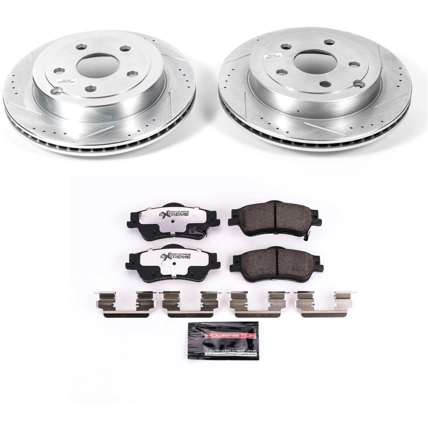 PowerStop Rear Z26 Street Warrior Brake Kit | Pontiac G8 (08-09) (K5525-26)