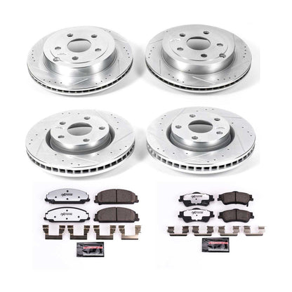 PowerStop Front & Rear Z26 Street Warrior Brake Kit | Pontiac G8 (08-09) (K5527-26)