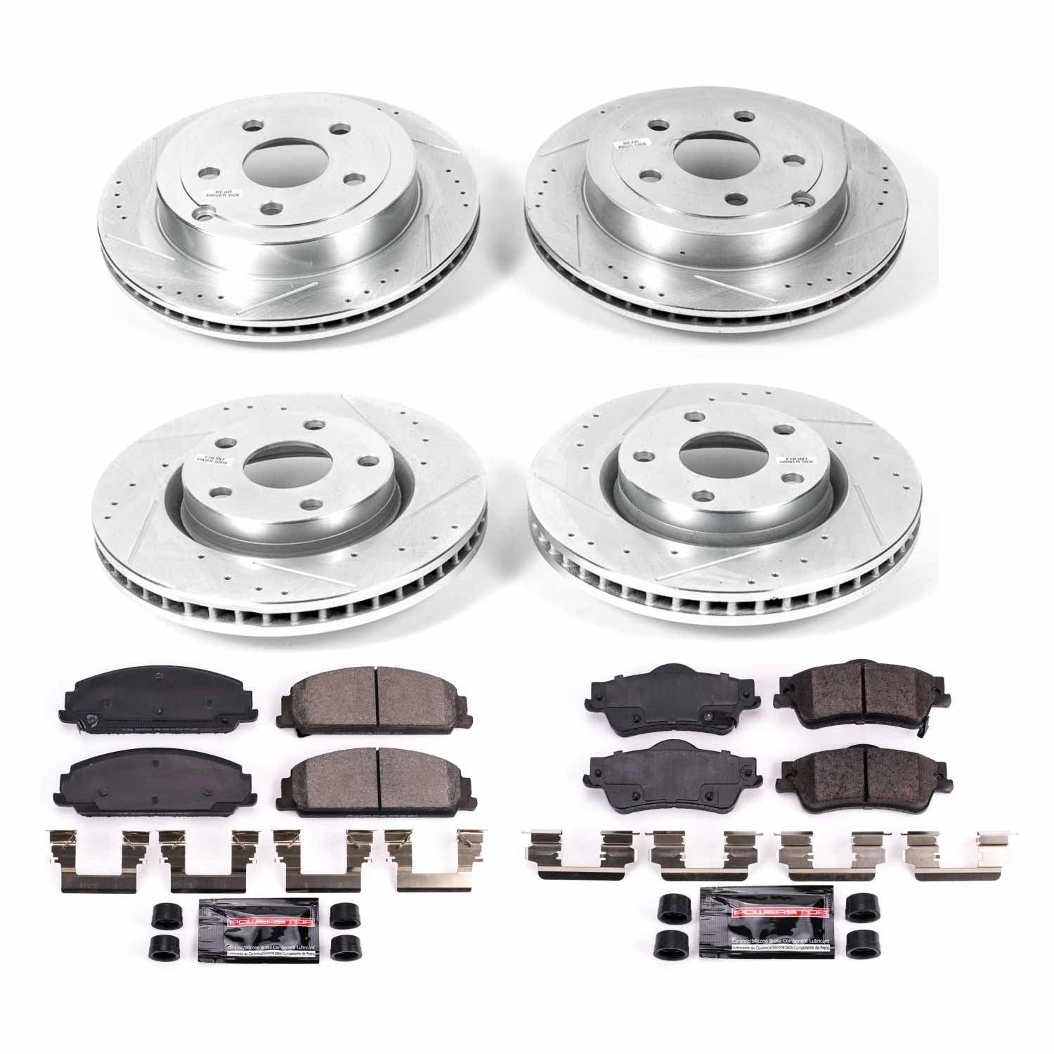 PowerStop Front & Rear Z23 Evolution Sport Brake Kit | Pontiac G8 (08-09) (K5527)