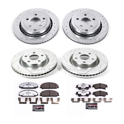 PowerStop Front & Rear Z26 Street Warrior Brake Kit | Pontiac G8 (08-09) (K5530-26)