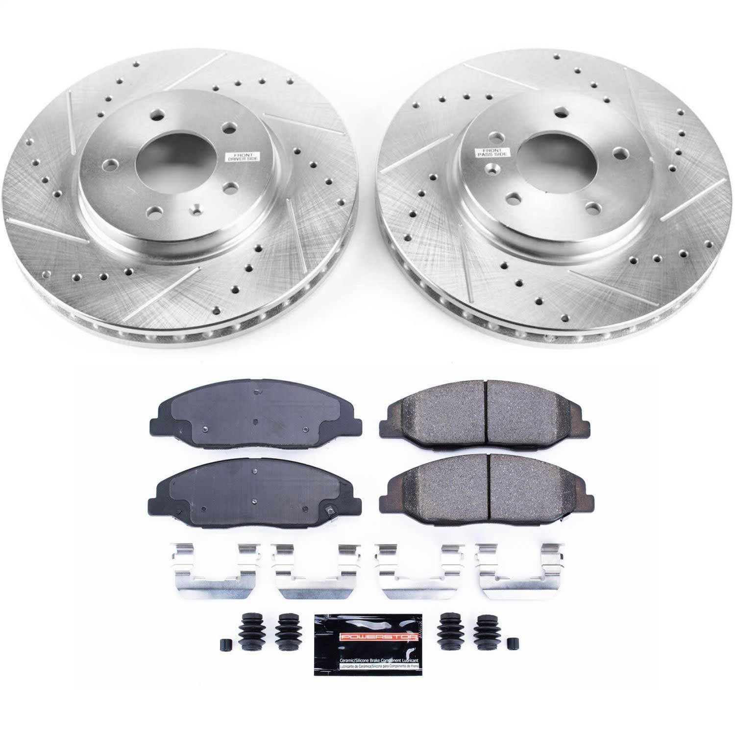 PowerStop Front Z23 Evolution Sport Brake Kit | Cadillac STS (09-11) (K5538)