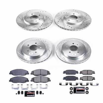 PowerStop Front & Rear Z23 Evolution Sport Brake Kit | Cadillac STS (09-11) (K5539)