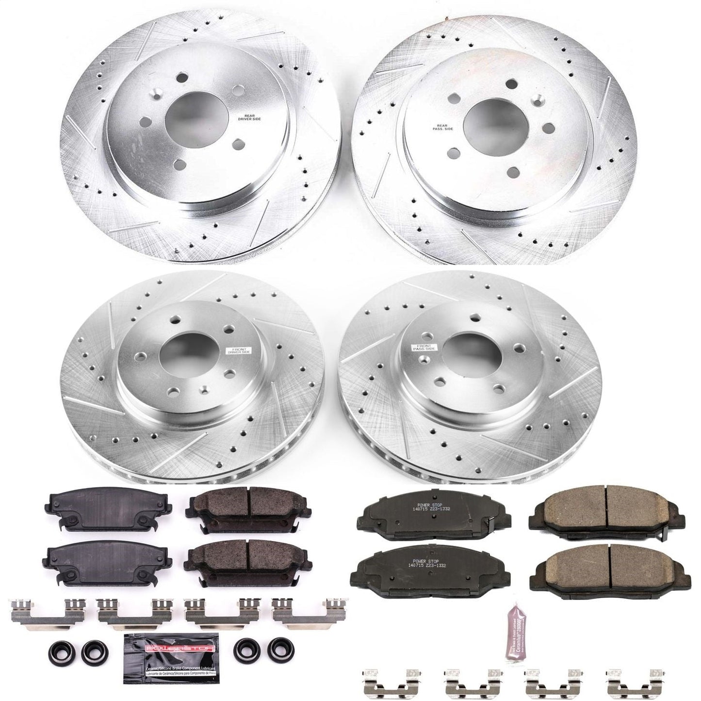 PowerStop Front & Rear Z23 Evolution Sport Brake Kit | Cadillac STS (09-11) (K5540)