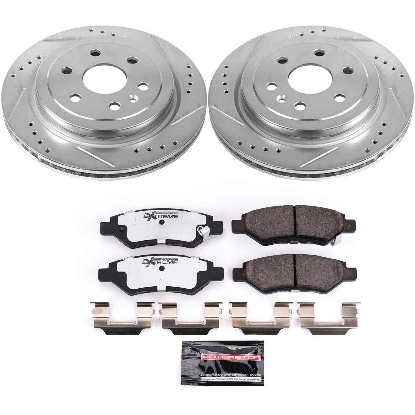 PowerStop Rear Z26 Street Warrior Brake Kit | Cadillac SRX (10-16) (K5543-26)