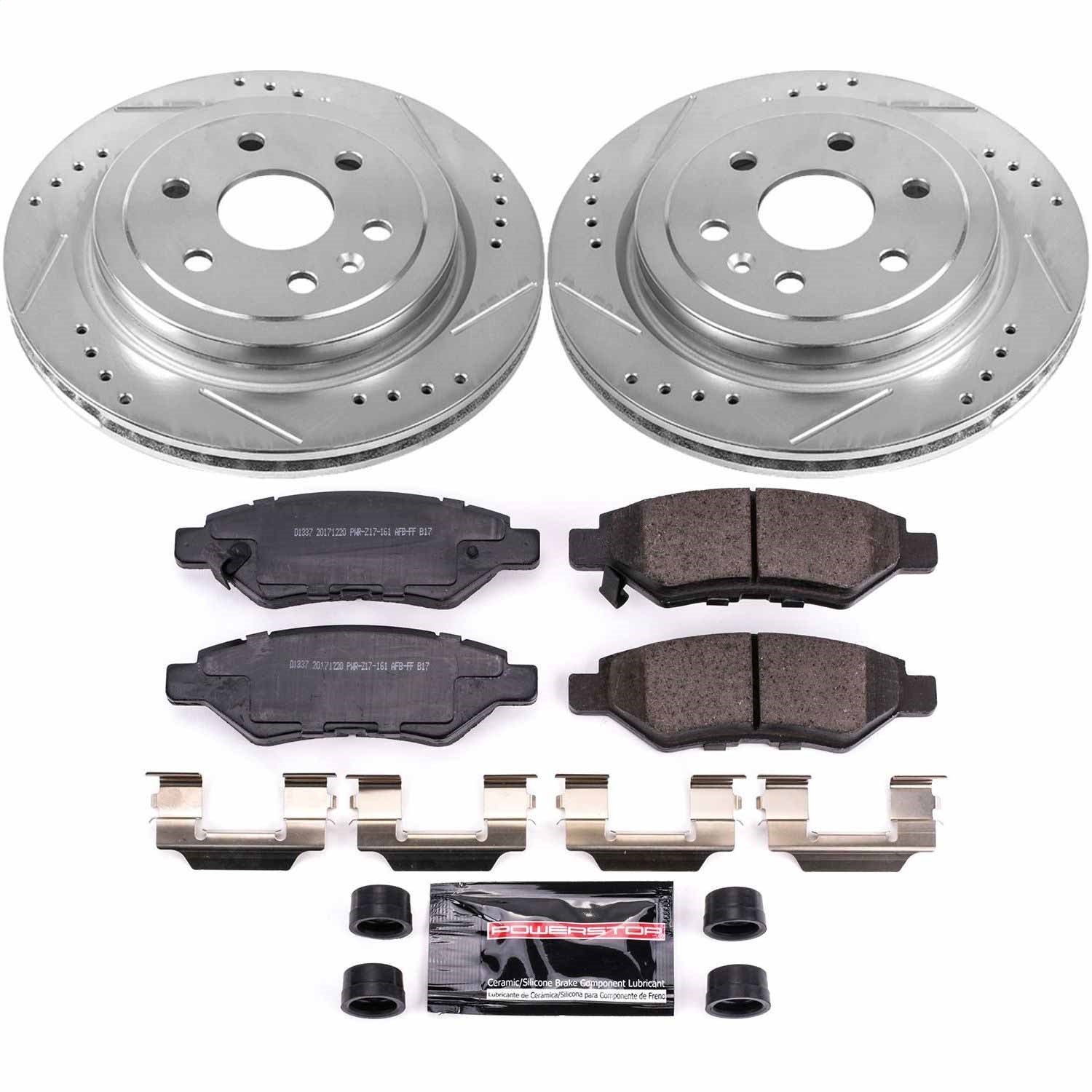 PowerStop Rear Z23 Evolution Sport Brake Kit | Cadillac SRX (10-16) (K5543)