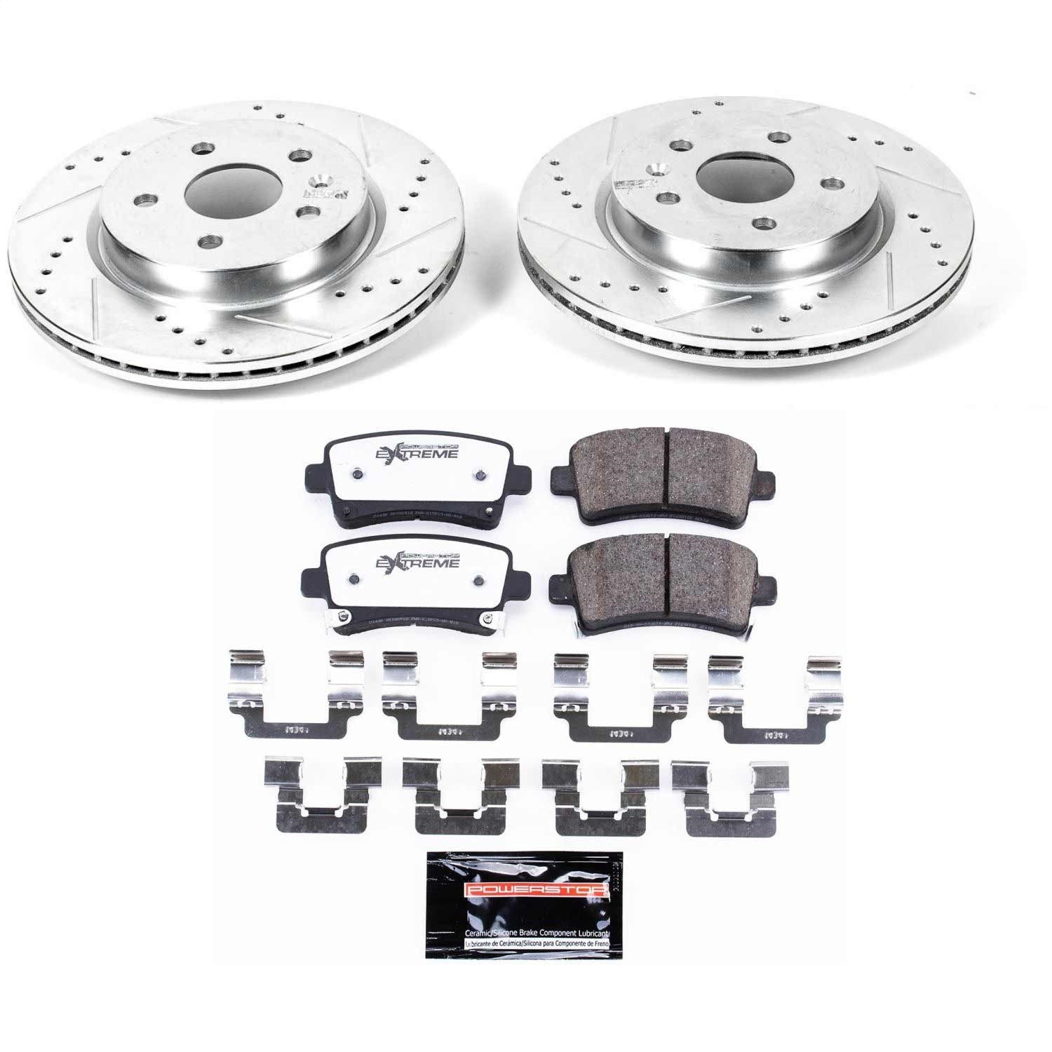 PowerStop Rear Z26 Street Warrior Brake Kit | Buick Allure (10) (K5547-26)