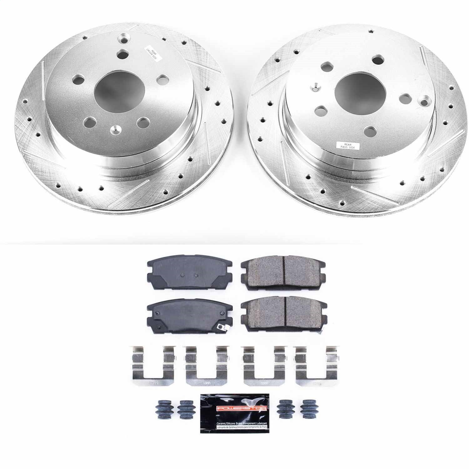 PowerStop Rear Z23 Evolution Sport Brake Kit | Chevrolet Equinox (10-17) (K5558)
