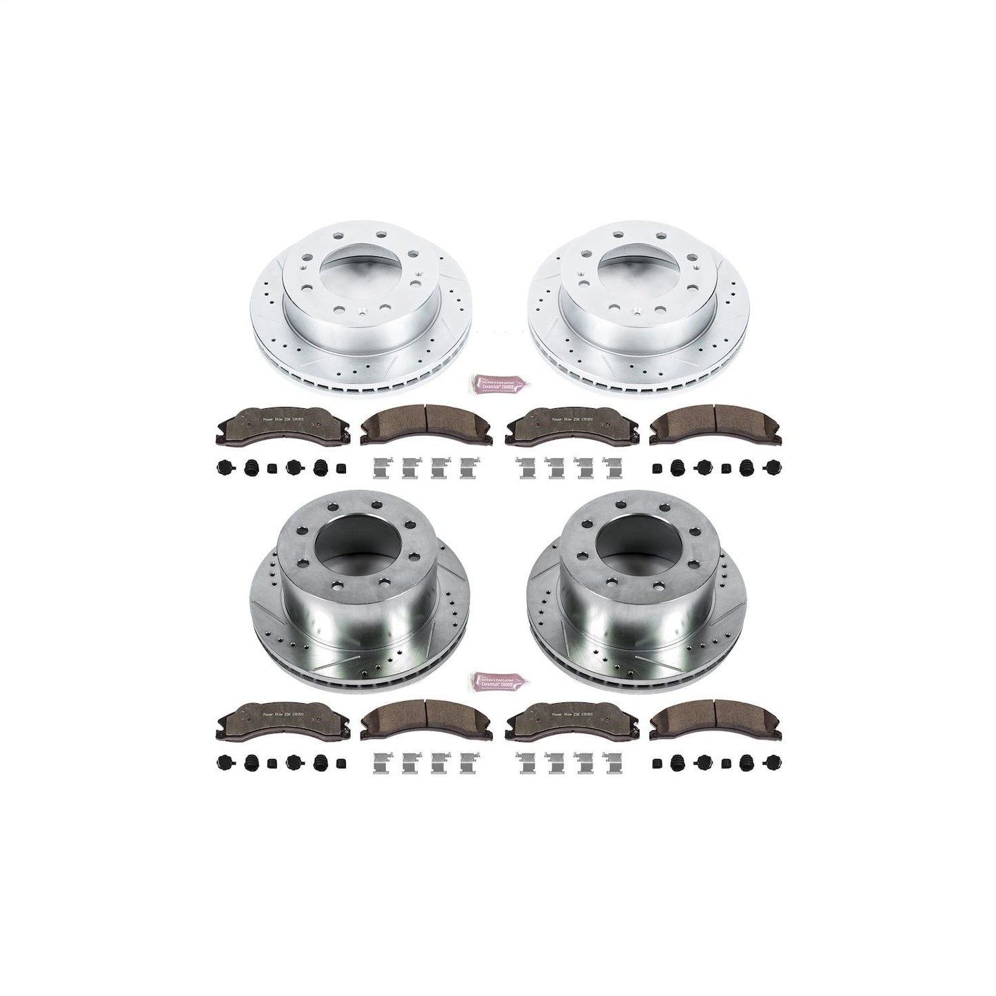PowerStop Front & Rear Z36 Truck & Tow Brake Kit | GMC Sierra 3500 HD (11) (K5560-36)