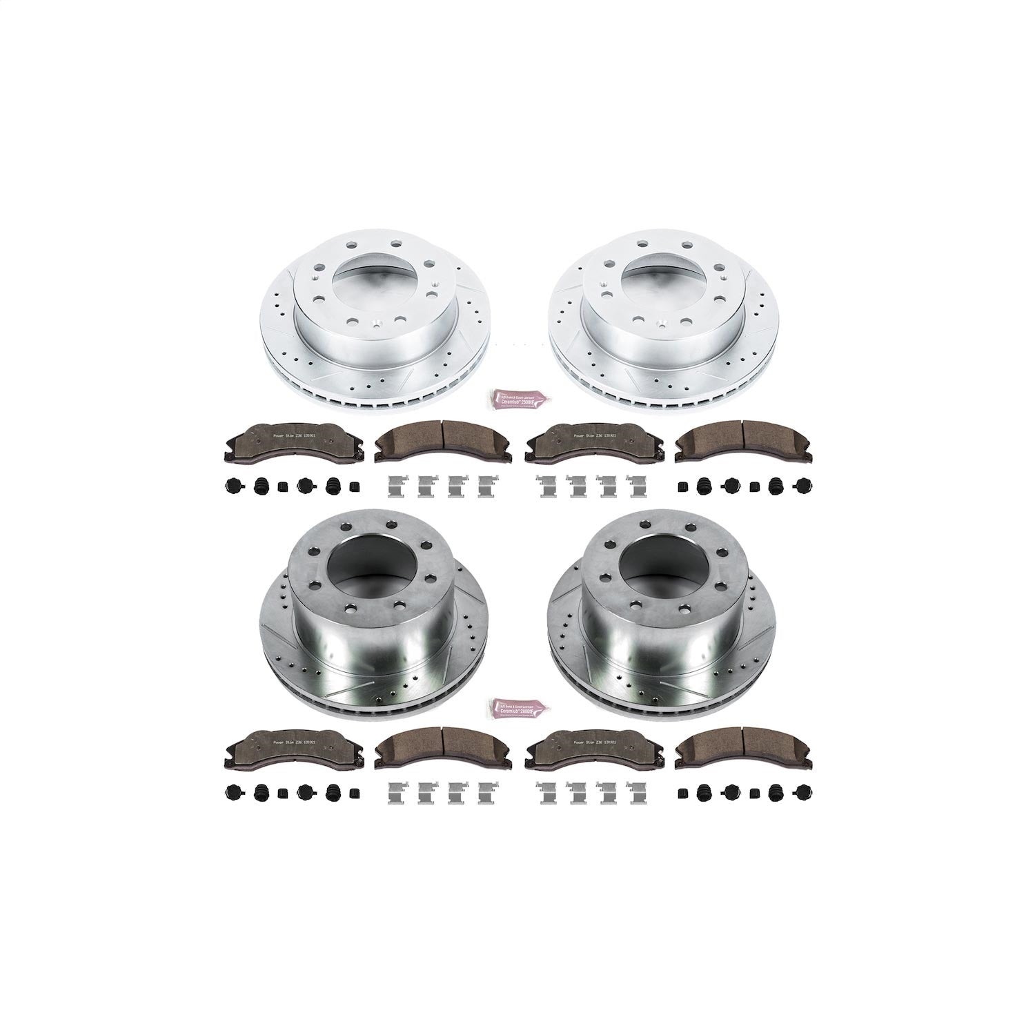 PowerStop Front & Rear Z36 Truck & Tow Brake Kit | GMC Sierra 3500 HD (11) (K5560-36)