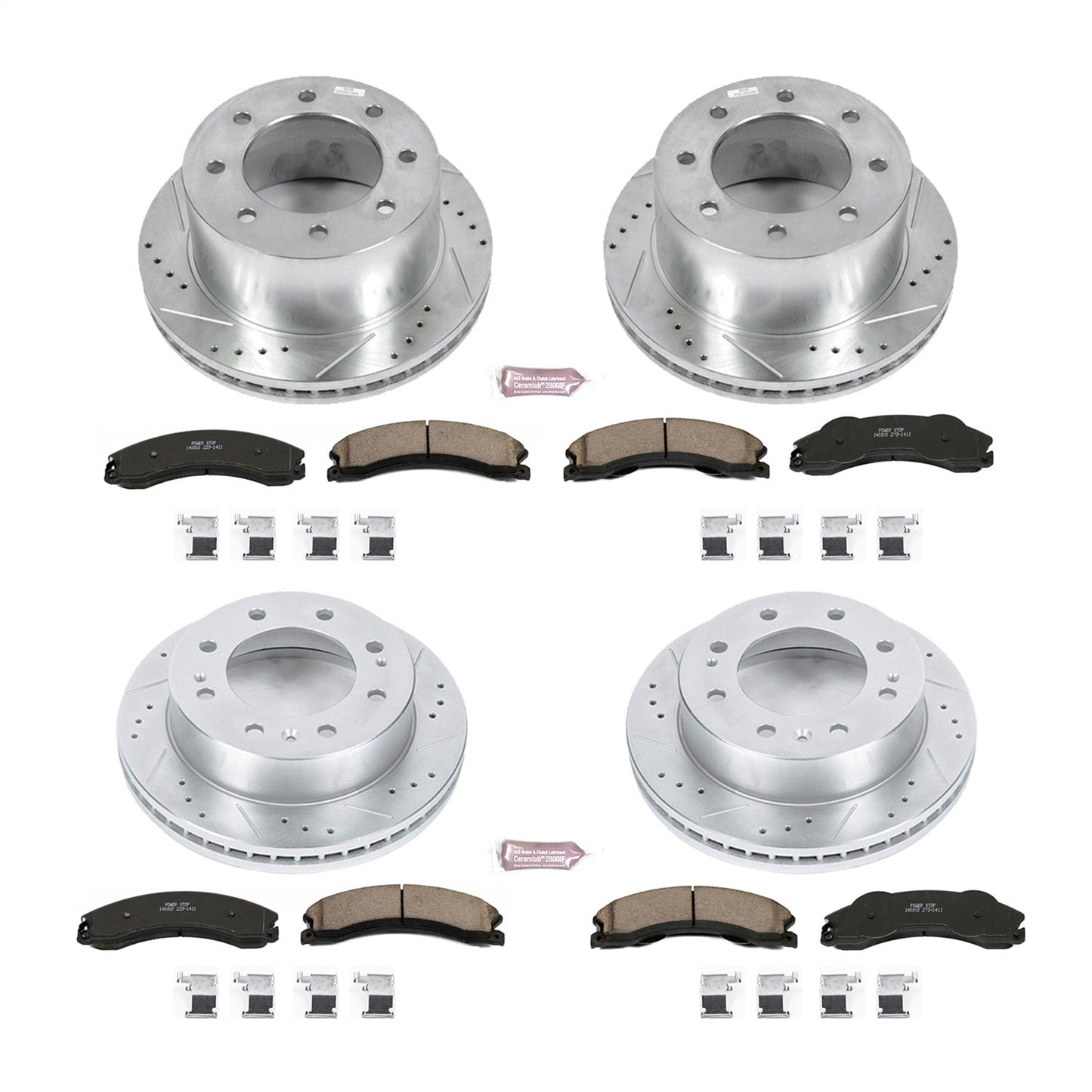 PowerStop Front & Rear Z23 Evolution Brake Kit | GMC Sierra 3500 HD 2011 (K5560)