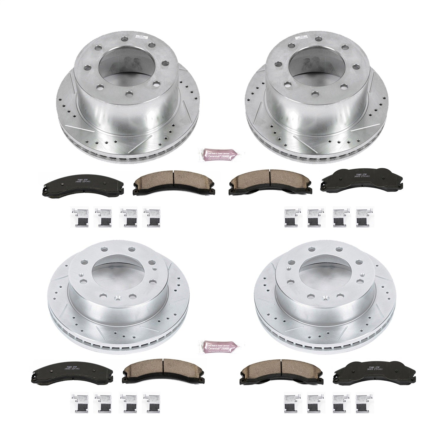 PowerStop Front & Rear Z23 Evolution Brake Kit | GMC Sierra 3500 HD 2011 (K5560)