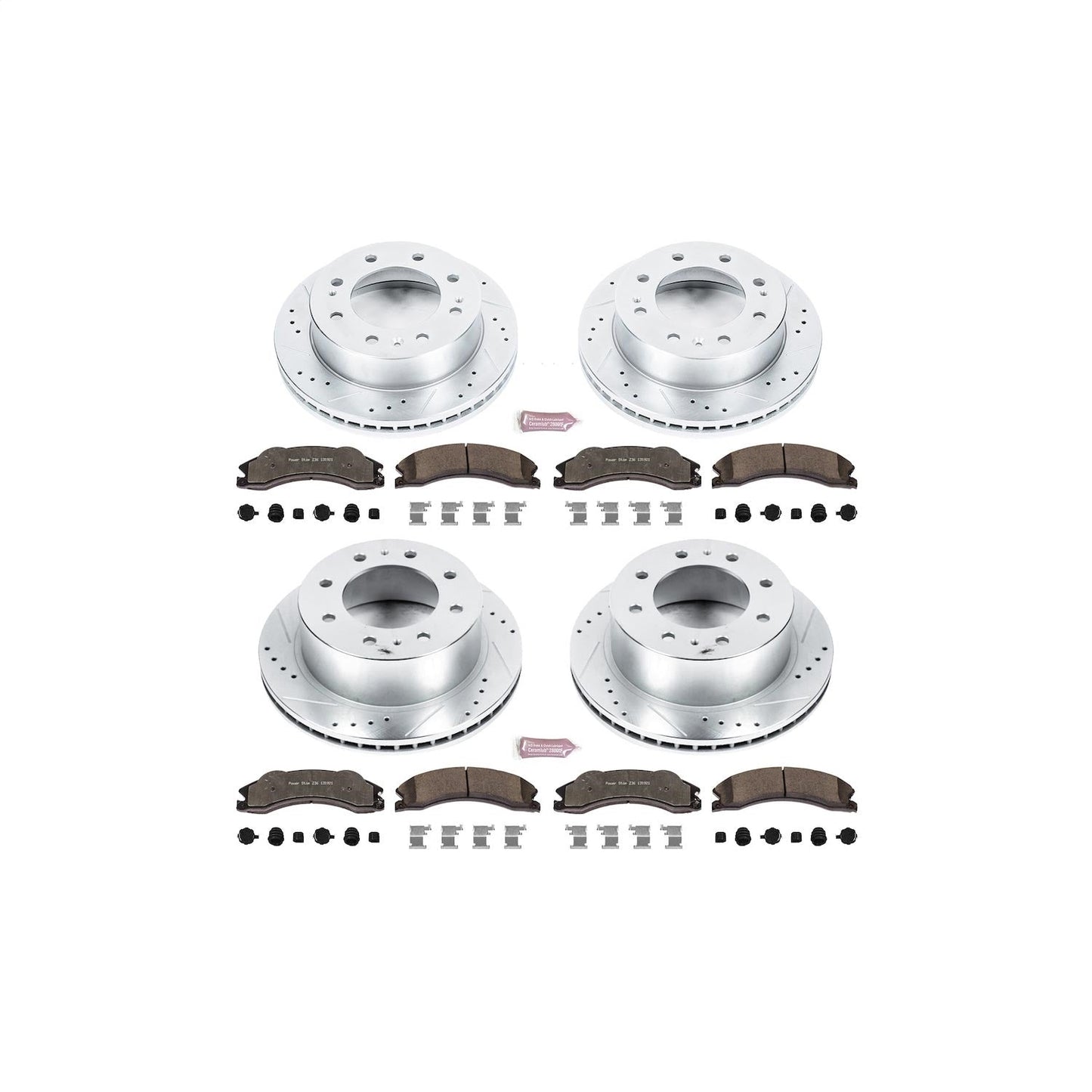 PowerStop Front & Rear Z36 Truck & Tow Brake Kit | Chevrolet Silverado 2500 HD (11) (K5561-36)