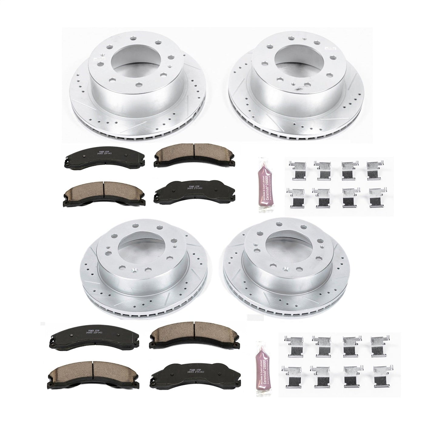 PowerStop Front & Rear Z23 Evolution Brake Kit | GMC Sierra 3500 HD (11) (K5561)