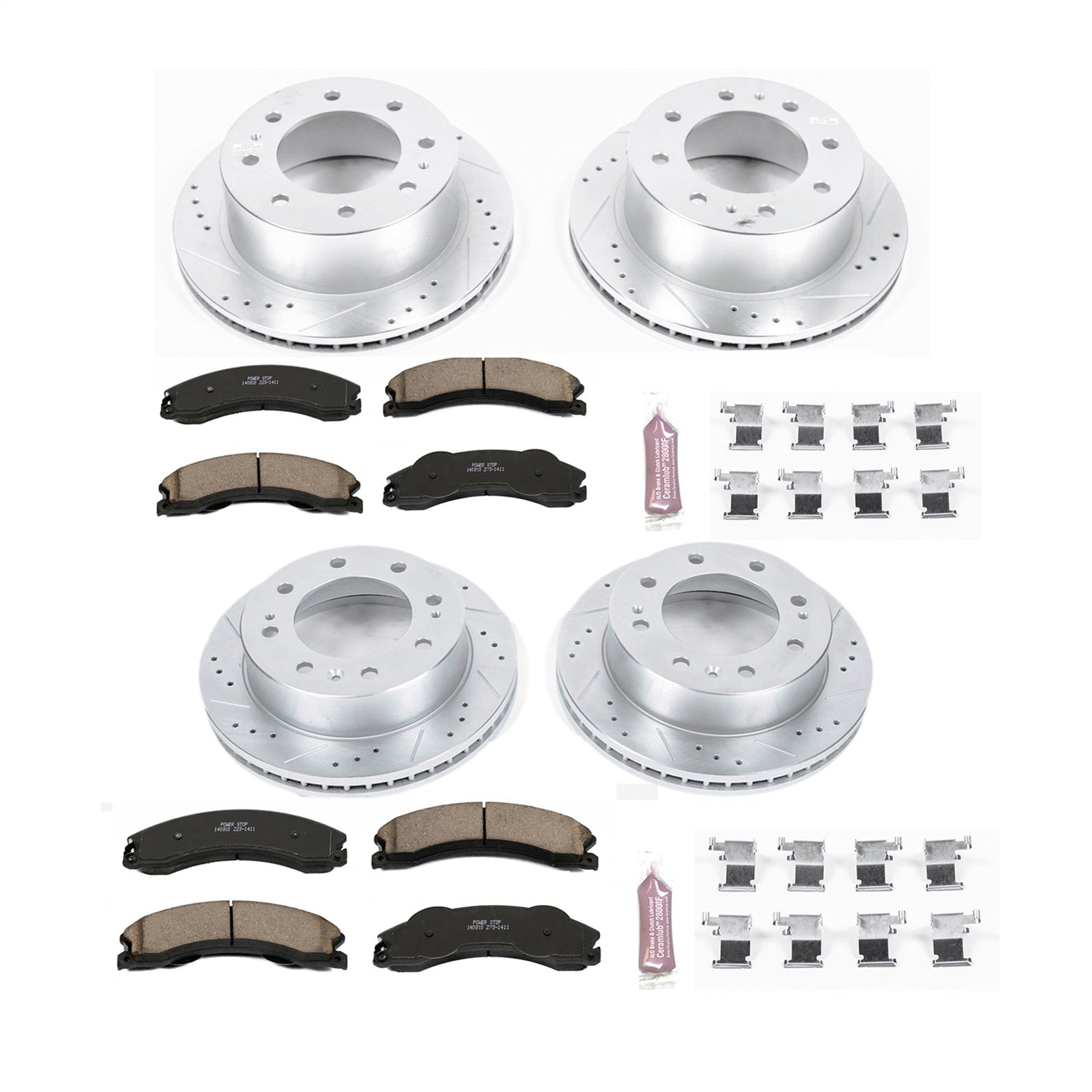 PowerStop Front & Rear Z23 Evolution Brake Kit | GMC Sierra 3500 HD (11) (K5561)